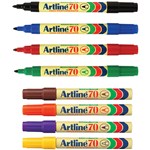 Artline 70 Permanent Marker Bullet Point 15mm Assorted Colours Box12