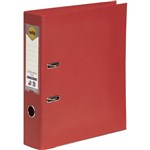 Marbig PE Linen Lever Arch A4 Bright Red