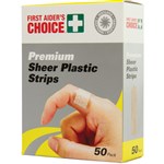 First Aiders Choice  Plastic Strips Box Of 50
