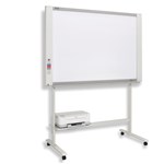 Electric Two Screen Magnetic Electronic Whiteboard White 1800x910mm 