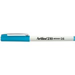 Artline 210 Fineliner Pen 06mm Sky Blue Bx12
