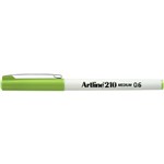 Artline 210 Fineliner Pen 06mm Lime Green Bx12