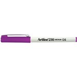 Artline 210 Fineliner Pen 06mm Magenta Bx12
