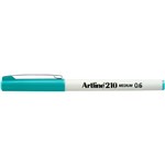 Artline 210 Fineliner Pen 06mm Turquoise Bx12
