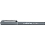 Artline 220 Super Fine Pen  02mm Grey Bx12