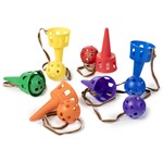 Coloured Swing  Catch Cups  Set Of 6 