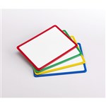 A4 Magnetic Plastic Framed Whiteboard Assorted Pack of 4