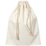 Zart Calico Library Bag With Drawstring 35x44cm Beige Pk10