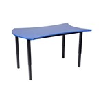 Bone Shape Modular Table No Castors Blue