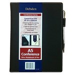 Collins Compendium A5 Wiro Notepad Black