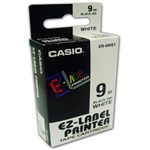 Casio Ezlabel Black on White Tape 9mm