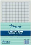 Writer Loose Leaf Refills 500 Sheets A4 Graph Paper 10mm Grid Ruled 1 Side