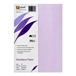 Quill Metallique Paper A4 120gsm Lavender Pk25