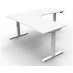 BCNR1P1815 NWWS Corner Workstation1800mm W x 1500mm W x 750mm D x 620mm  1270mm Hwhite 