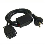 3000MM 20A 3 PIN STARTER LEAD BLK